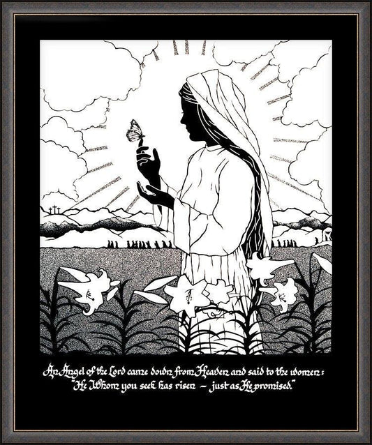 Wall Frame Espresso, Matted - Easter Morning by Dan Paulos - Trinity Stores