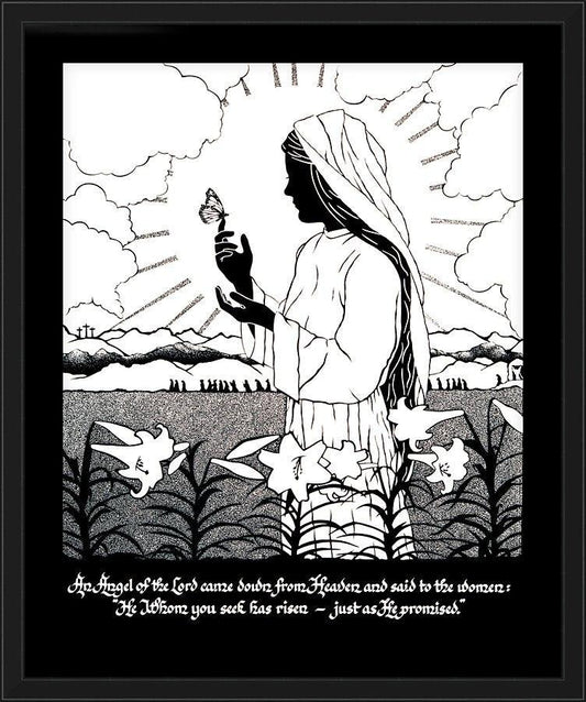 Wall Frame Black, Matted - Easter Morning by Dan Paulos - Trinity Stores