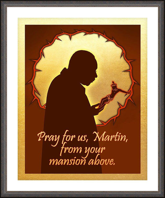 Wall Frame Espresso, Matted - Exalt Not in the Cross by Dan Paulos - Trinity Stores