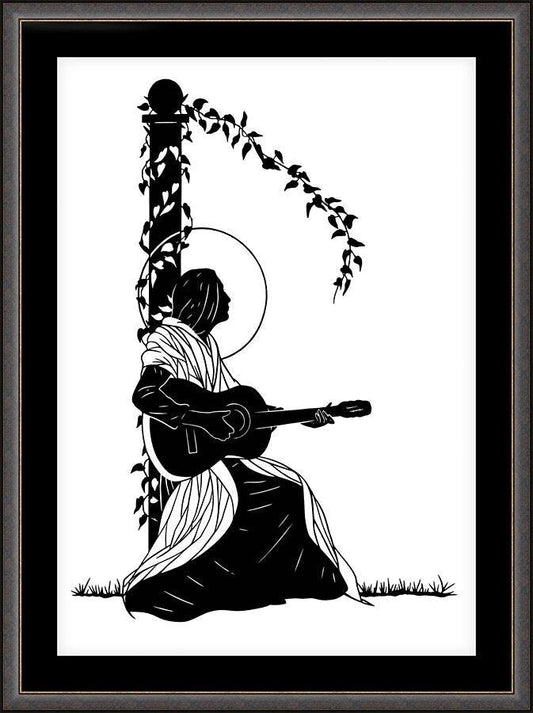 Wall Frame Espresso, Matted - Jeanine Deckers - Far Beyond the Stars by Dan Paulos - Trinity Stores