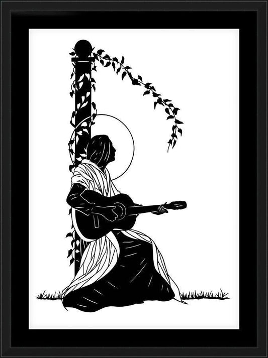 Wall Frame Black, Matted - Jeanine Deckers - Far Beyond the Stars by Dan Paulos - Trinity Stores