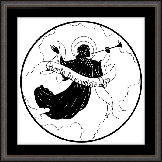 Wall Frame Espresso, Matted - Gloria by Dan Paulos - Trinity Stores