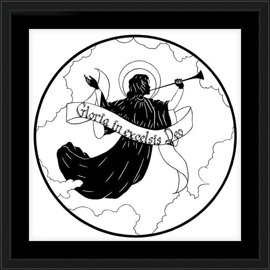 Wall Frame Black, Matted - Gloria by Dan Paulos - Trinity Stores