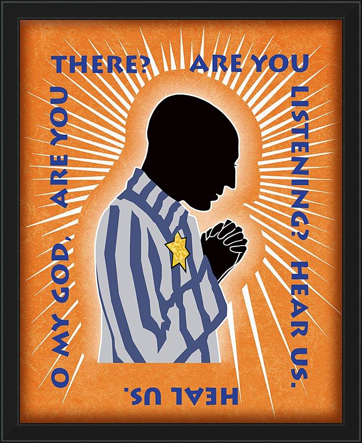 Wall Frame Black - Hear Us, Heal Us by Dan Paulos - Trinity Stores