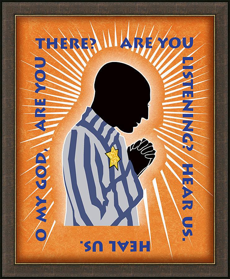 Wall Frame Espresso - Hear Us, Heal Us by Dan Paulos - Trinity Stores