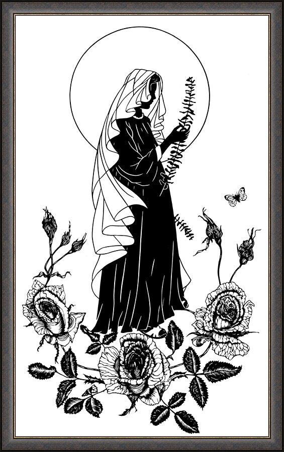Wall Frame Gold - Lo, How A Rose E'er Blooming by Dan Paulos