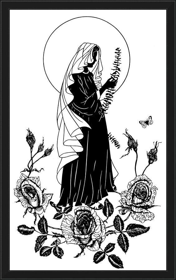 Wall Frame Black - Lo, How A Rose E'er Blooming by Dan Paulos