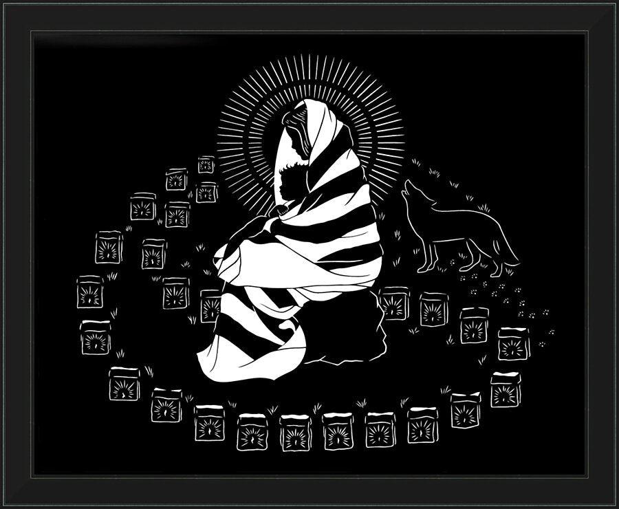 Wall Frame Black - Lighted Path by Dan Paulos - Trinity Stores