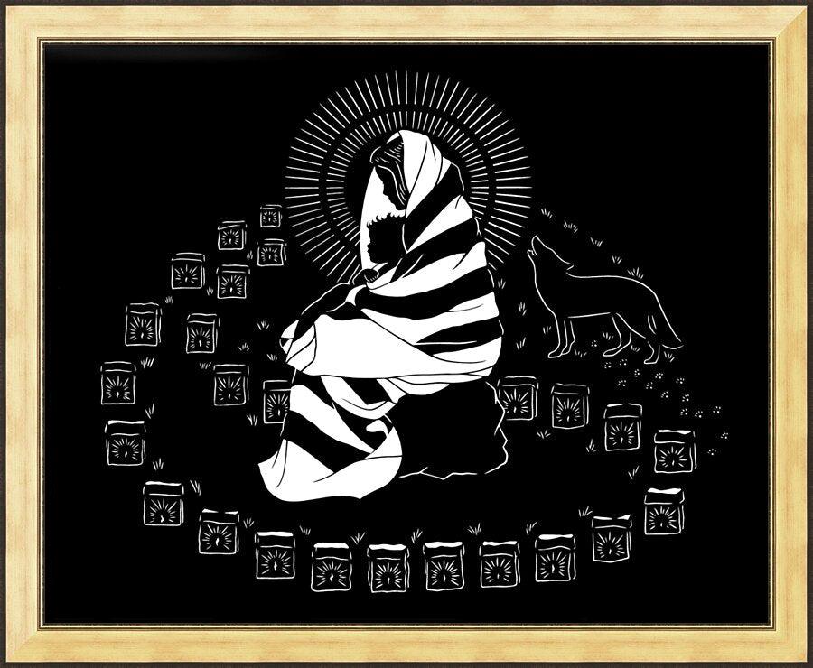 Wall Frame Gold - Lighted Path by Dan Paulos - Trinity Stores