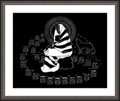 Wall Frame Espresso - Lighted Path by D. Paulos