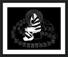 Wall Frame Black - Lighted Path by D. Paulos