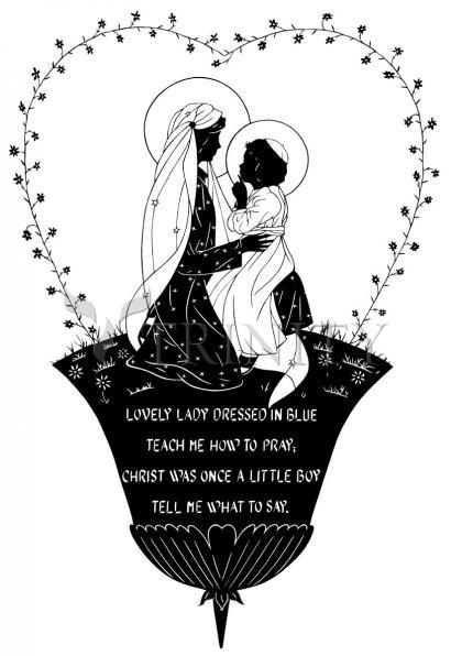 Acrylic Print - Lovely Lady Dressed in Blue by Dan Paulos - Trinity Stores