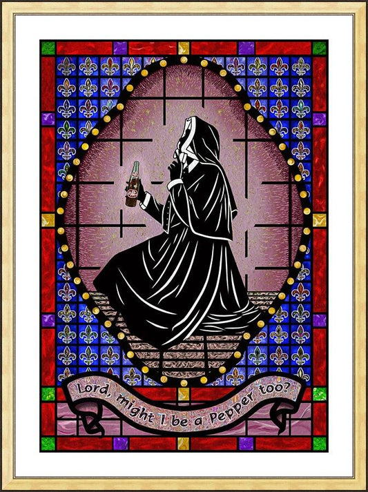 Wall Frame Gold, Matted - Lord, May I Be a Pepper Too? by Dan Paulos - Trinity Stores