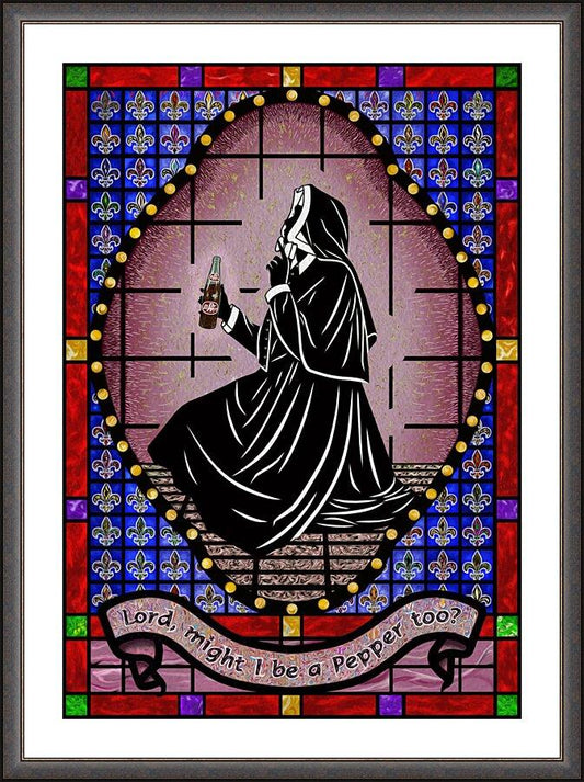 Wall Frame Espresso, Matted - Lord, May I Be a Pepper Too? by Dan Paulos - Trinity Stores