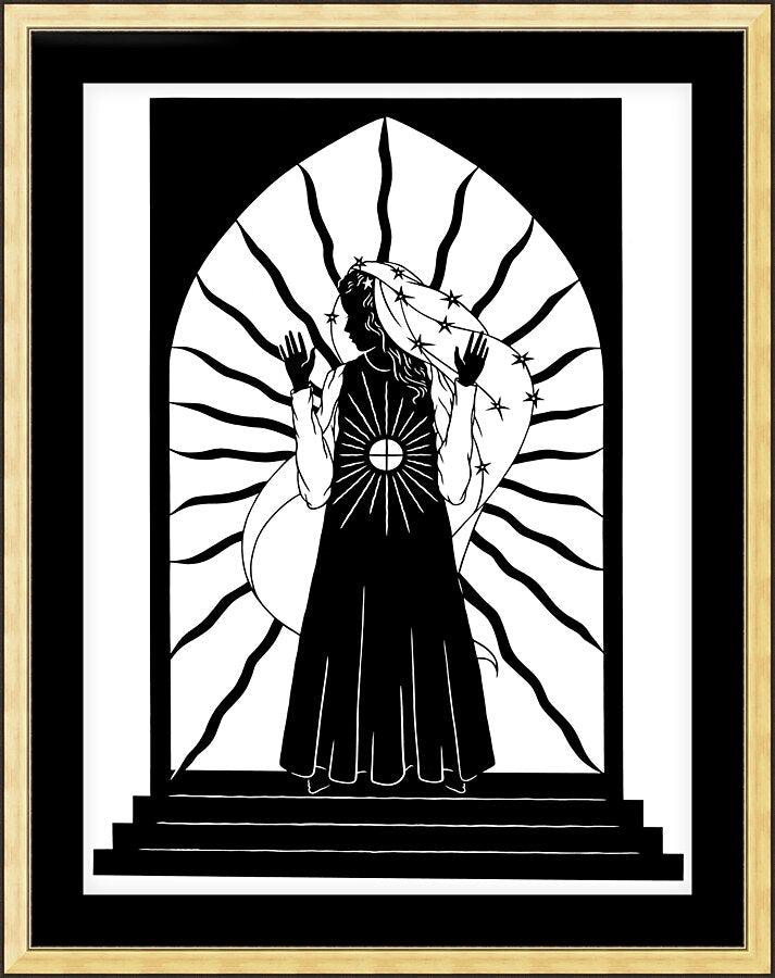 Wall Frame Gold, Matted - Our Lady of the Blessed Sacrament by Dan Paulos - Trinity Stores