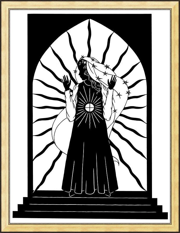 Wall Frame Gold - Our Lady of the Blessed Sacrament by Dan Paulos - Trinity Stores