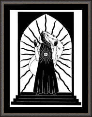Wall Frame Espresso - Our Lady of the Blessed Sacrament by D. Paulos