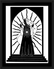 Wall Frame Black - Our Lady of the Blessed Sacrament by D. Paulos