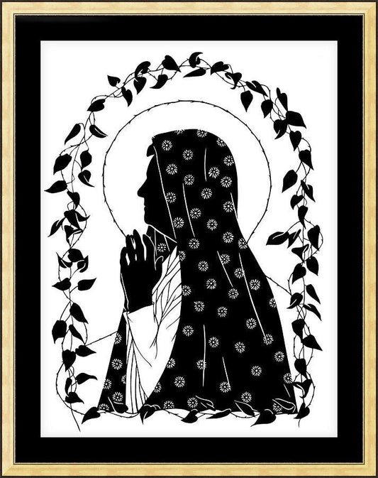 Wall Frame Gold, Matted - Mary's Last Autumn by Dan Paulos - Trinity Stores