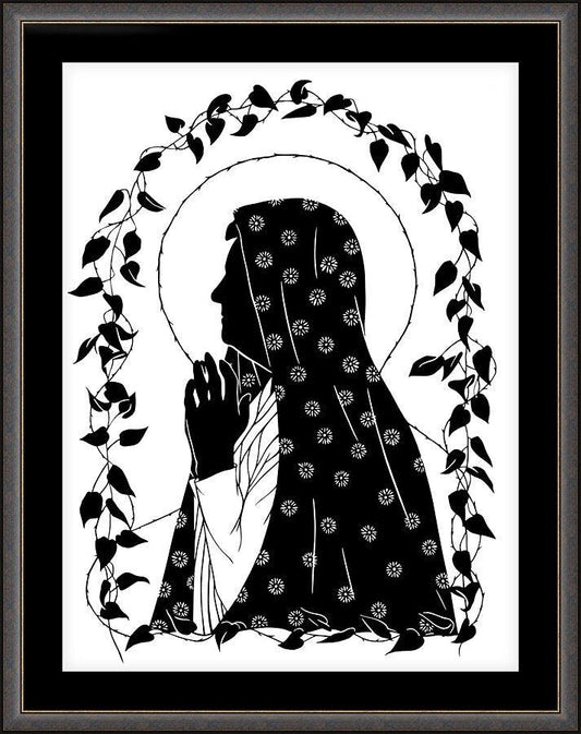 Wall Frame Espresso, Matted - Mary's Last Autumn by Dan Paulos - Trinity Stores