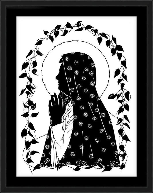 Wall Frame Black, Matted - Mary's Last Autumn by Dan Paulos - Trinity Stores