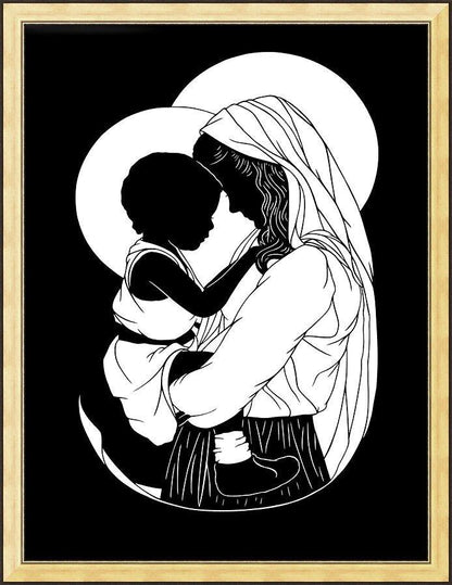 Wall Frame Gold - Mother Most Tender - ver.2 by Dan Paulos - Trinity Stores