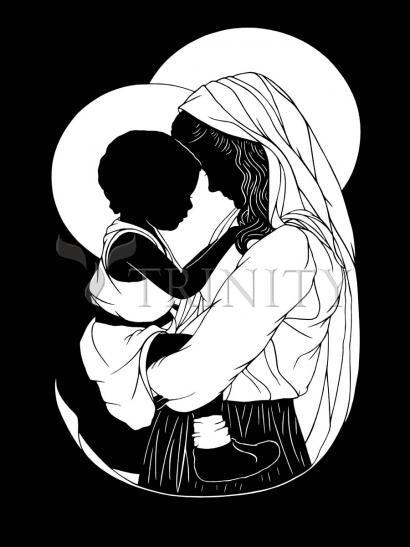 Wall Frame Black, Matted - Mother Most Tender - ver.2 by Dan Paulos - Trinity Stores