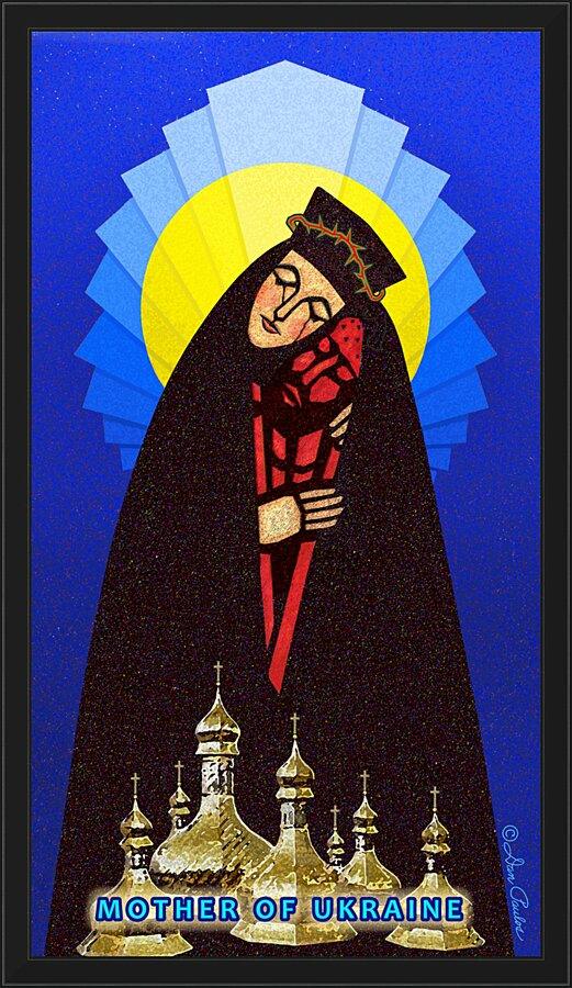 Wall Frame Black - Mother of Ukraine by Dan Paulos - Trinity Stores