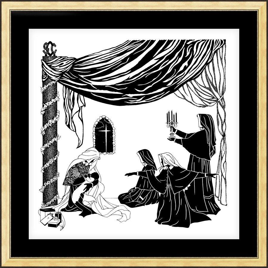 Wall Frame Gold, Matted - Madonna of the Srs. of Christian Charity by Dan Paulos - Trinity Stores