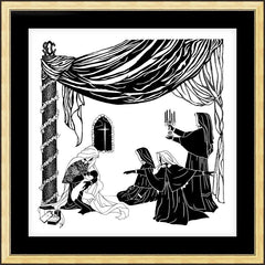 Wall Frame Gold - Madonna of the Srs. of Christian Charity by D. Paulos