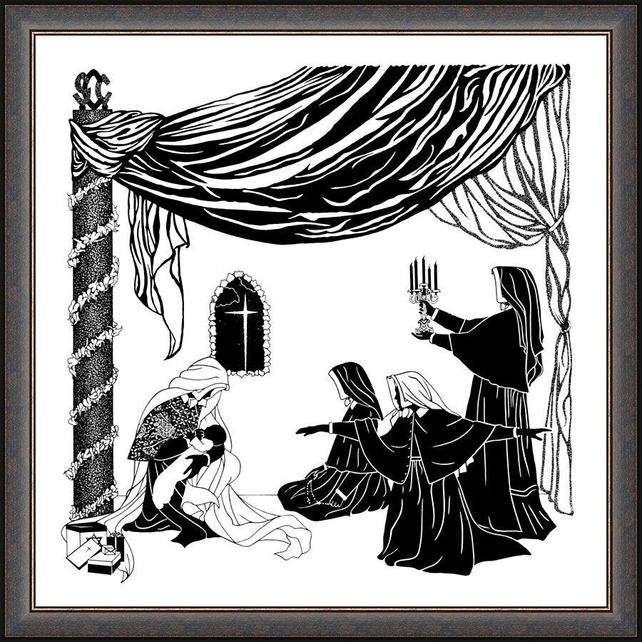 Wall Frame Espresso - Madonna of the Srs. of Christian Charity by Dan Paulos - Trinity Stores