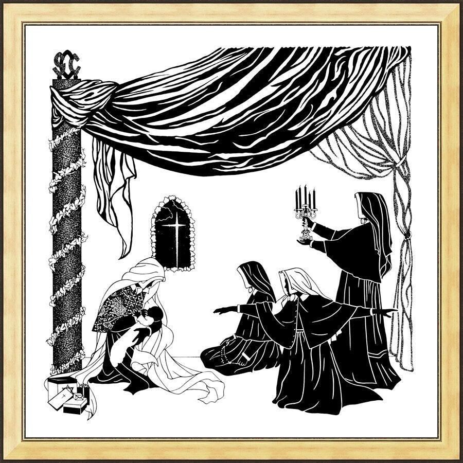 Wall Frame Gold - Madonna of the Srs. of Christian Charity by Dan Paulos - Trinity Stores