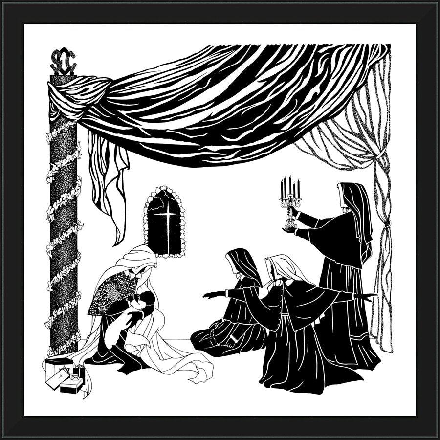 Wall Frame Black - Madonna of the Srs. of Christian Charity by Dan Paulos - Trinity Stores