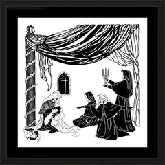Wall Frame Black - Madonna of the Srs. of Christian Charity by D. Paulos