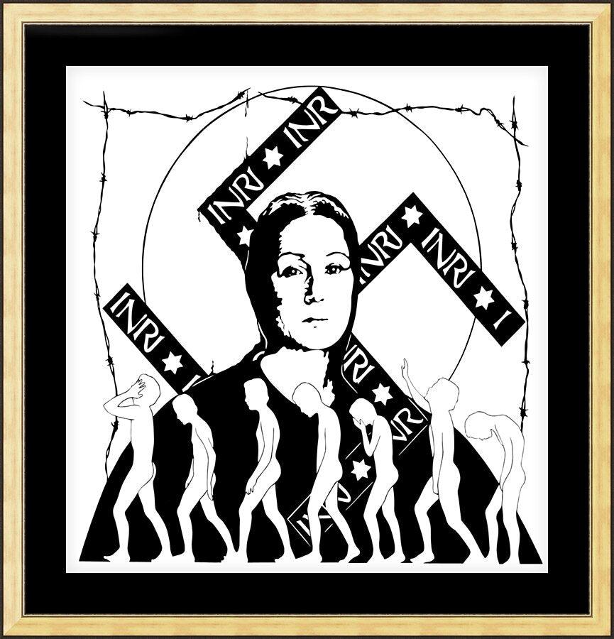 Wall Frame Gold, Matted - Madonna of the Slaughtered Jews by Dan Paulos - Trinity Stores