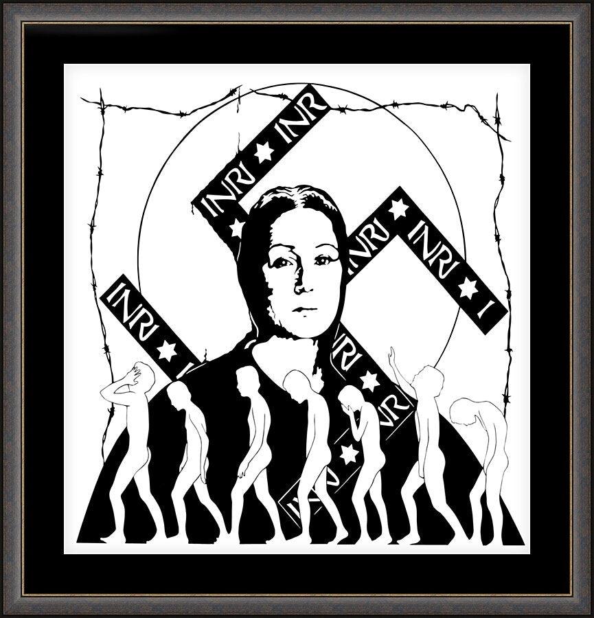 Wall Frame Espresso, Matted - Madonna of the Slaughtered Jews by Dan Paulos - Trinity Stores