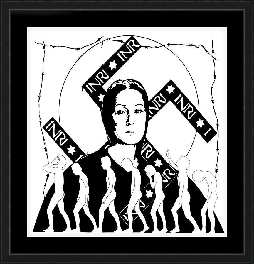 Wall Frame Black, Matted - Madonna of the Slaughtered Jews by Dan Paulos - Trinity Stores