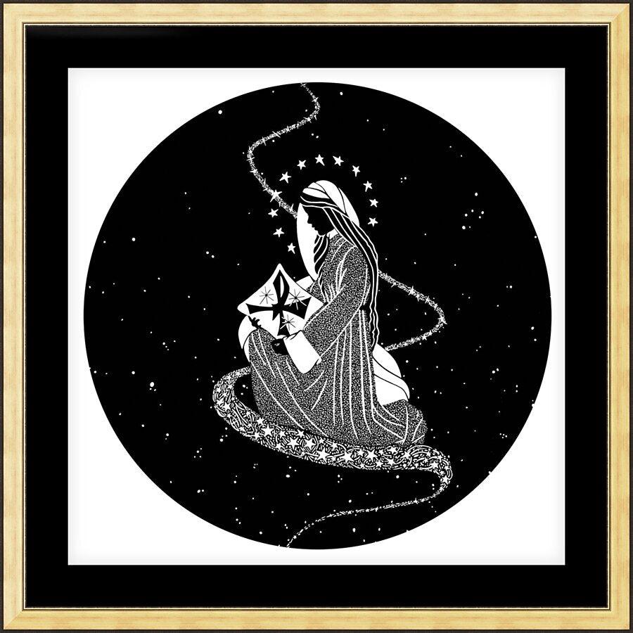Wall Frame Gold, Matted - Morning Star by Dan Paulos - Trinity Stores