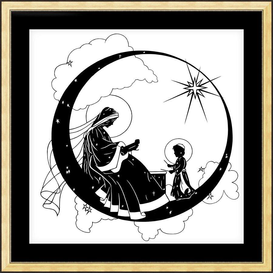 Wall Frame Gold, Matted - Music Madonna by Dan Paulos - Trinity Stores