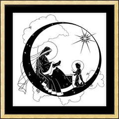 Wall Frame Gold - Music Madonna by D. Paulos