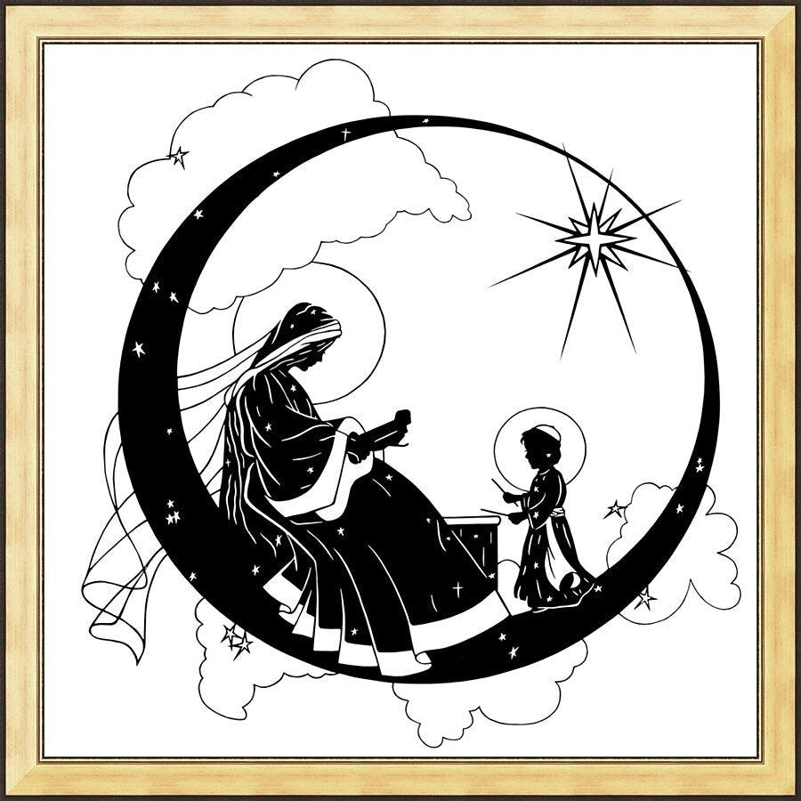 Wall Frame Gold - Music Madonna by Dan Paulos - Trinity Stores