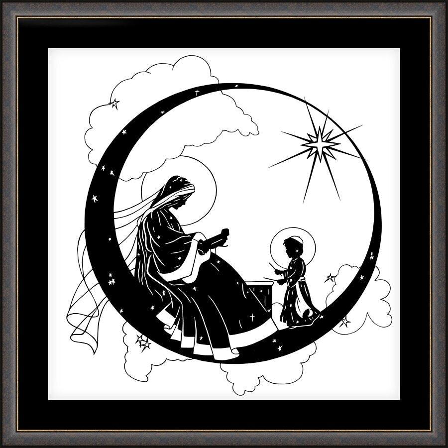 Wall Frame Espresso, Matted - Music Madonna by Dan Paulos - Trinity Stores