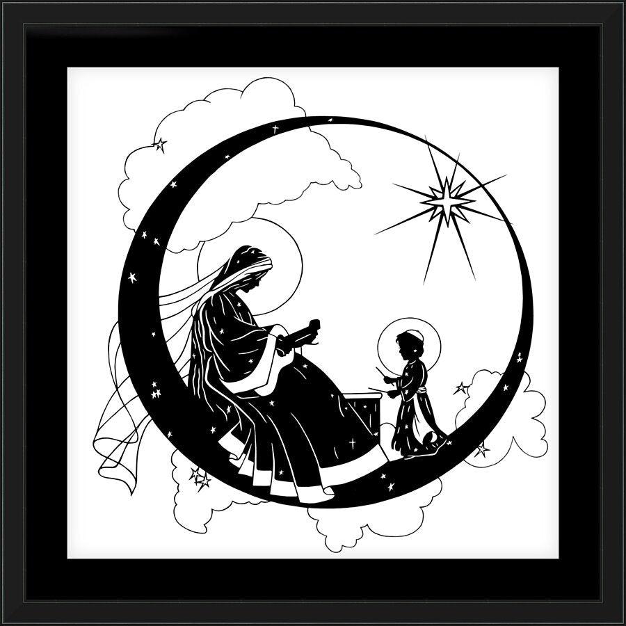 Wall Frame Black, Matted - Music Madonna by Dan Paulos - Trinity Stores