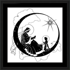 Wall Frame Black - Music Madonna by D. Paulos