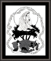 Wall Frame Espresso - Our Lady of Fatima by D. Paulos