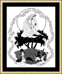 Wall Frame Gold - Our Lady of Fatima by D. Paulos