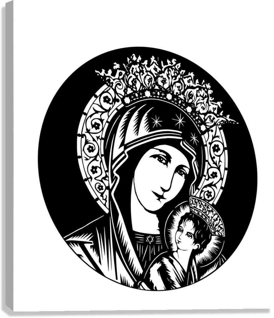 Canvas Print - Our Lady of Perpetual Help - Detail by Dan Paulos - Trinity Stores