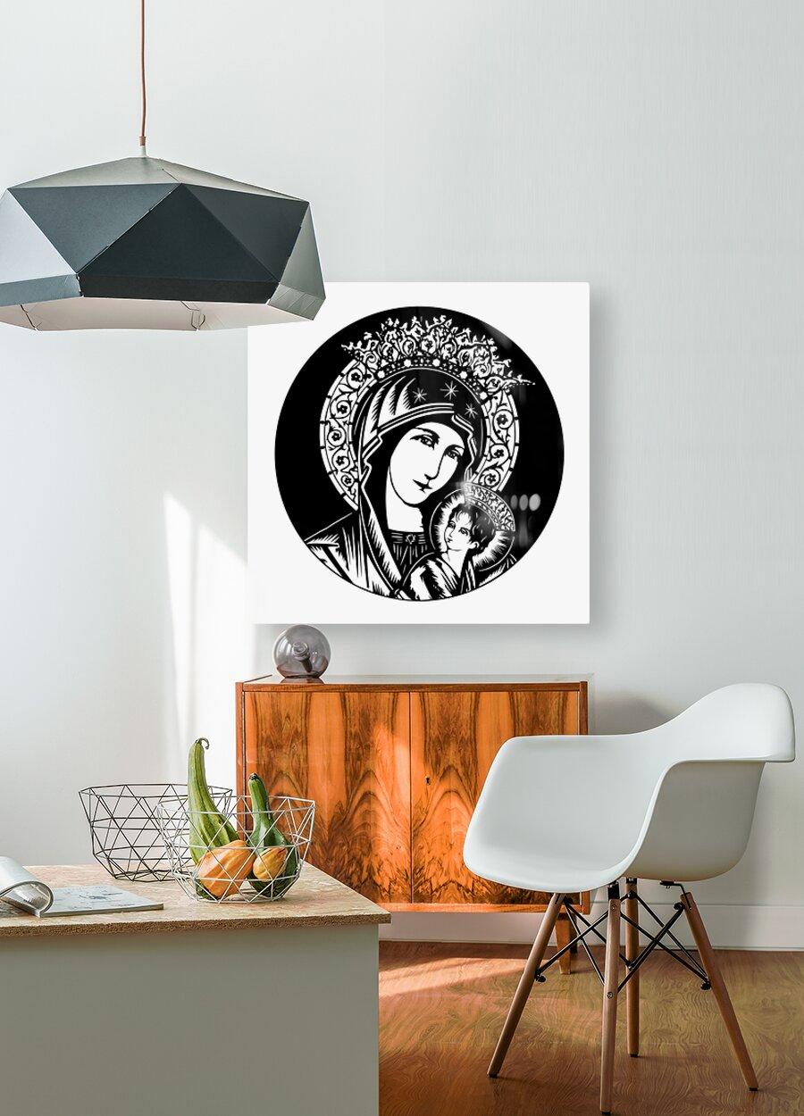 Acrylic Print - Our Lady of Perpetual Help - Detail by Dan Paulos - Trinity Stores