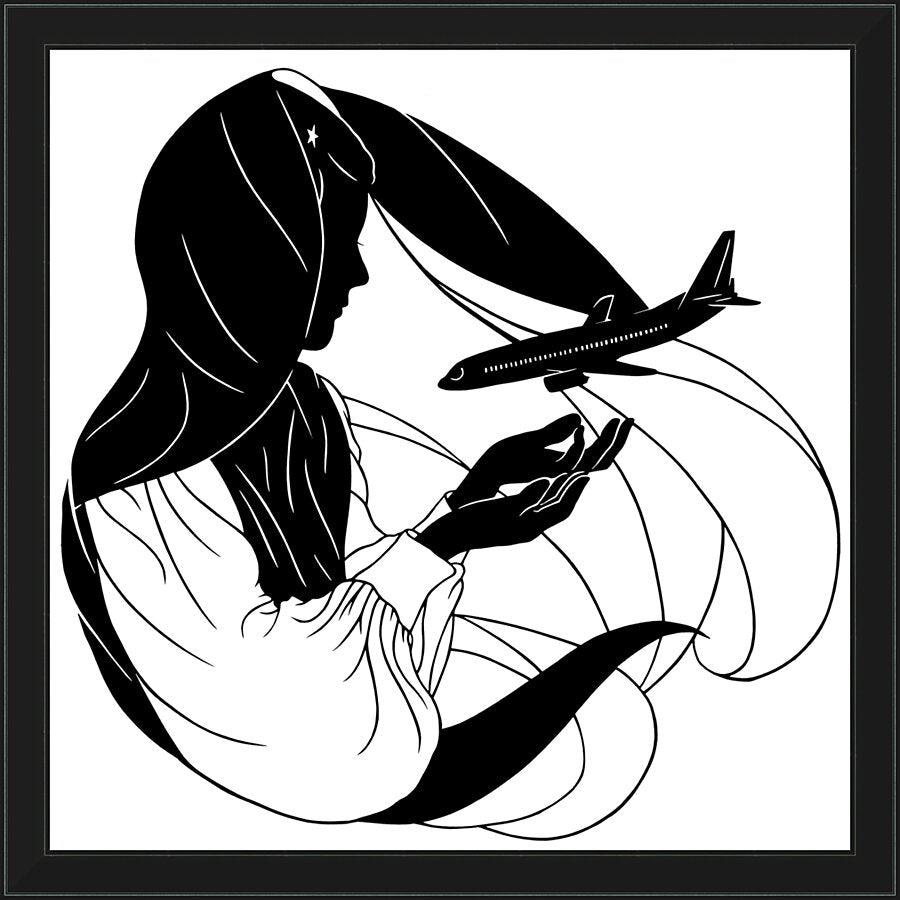 Wall Frame Black - Our Lady of the Pilgrim by Dan Paulos - Trinity Stores