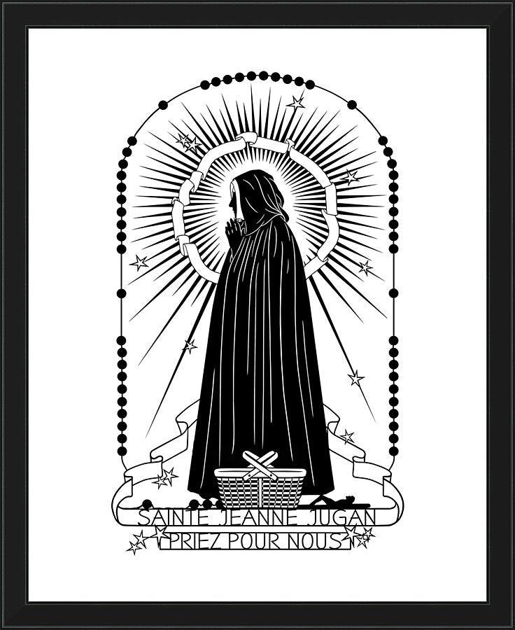 Wall Frame Black - St. Jeanne Jugan by Dan Paulos - Trinity Stores